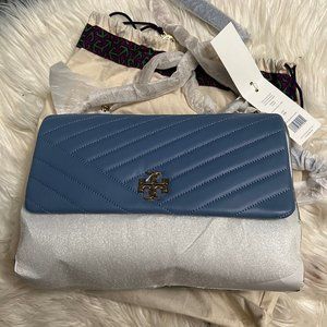 Tory Burch Kira Chevron Shoulder Bag in Bluewood